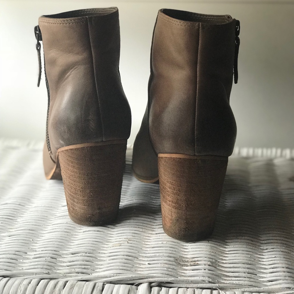 Genuine Leather Ankle Booties - Picture 4 of 4